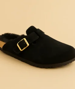 Pantoufle femme noire