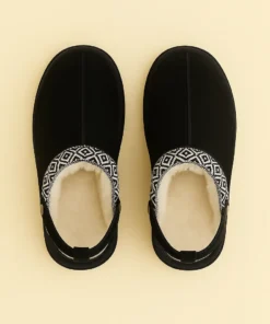 Pantoufle plateforme femme noire